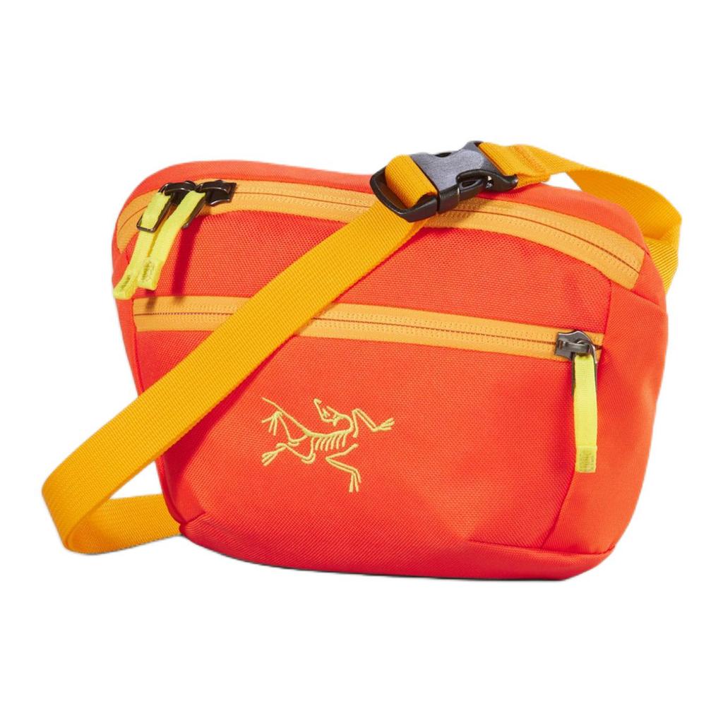 Arcteryx Сумка-пояс Mantis 1,5 л с вышитым логотипом, регулируемым плечевым ремнем, для активного отдыха, унисекс, оранжево-желтая X000009234-SOLARIS-EDZIZA