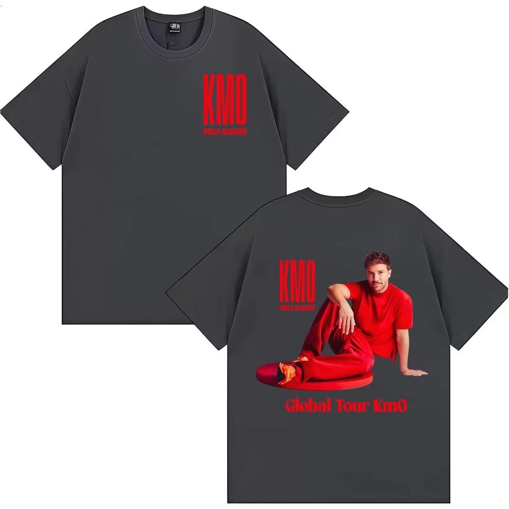 Pablo Alborn Global Tour Kmo Graphic T Shirt Unisexs Clothing Fashion Classic Oversized Tshirt Cotton Short Sleeve Tshirts