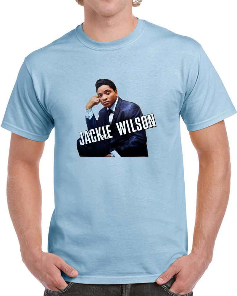 Retro Jackie Wilson 100% Cotton T-shirt Mens Womens Tees Top