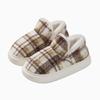 Vintage Cotton Slippers For Adults With Eva Outsole Antislip Warm Indoor Use