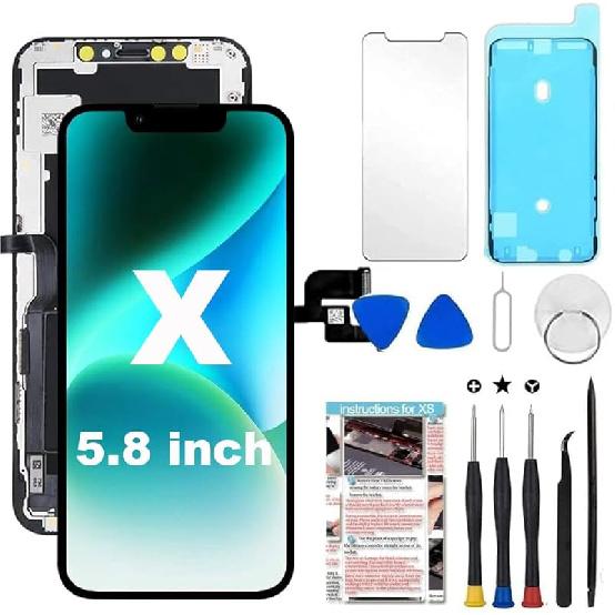 Для замены экрана iPhone XR 6,1 дюйма, ЖК-дисплей, сенсорный экран, сборка дигитайзера с инструментами для ремонта, совместим с моделями A1984, A2105, A2106,