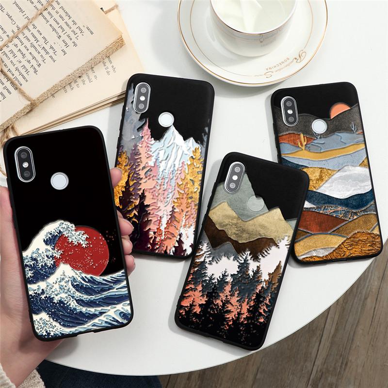 Модный чехол с 3D-тиснением для Xiaomi Redmi Note 8T 10 8 9 Pro s 5 6 7 9C Mi 11 10 A3 9 SE 10T Lite 9T Poco X3 NFC M3 чехол из ТПУ