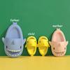 Fashion Shevalues Kids Shark Slippers Summer Fashion Children Cartoon Sandals Boys Girls Cute Beach Shoes Home Non-Slip Bathroom Slides