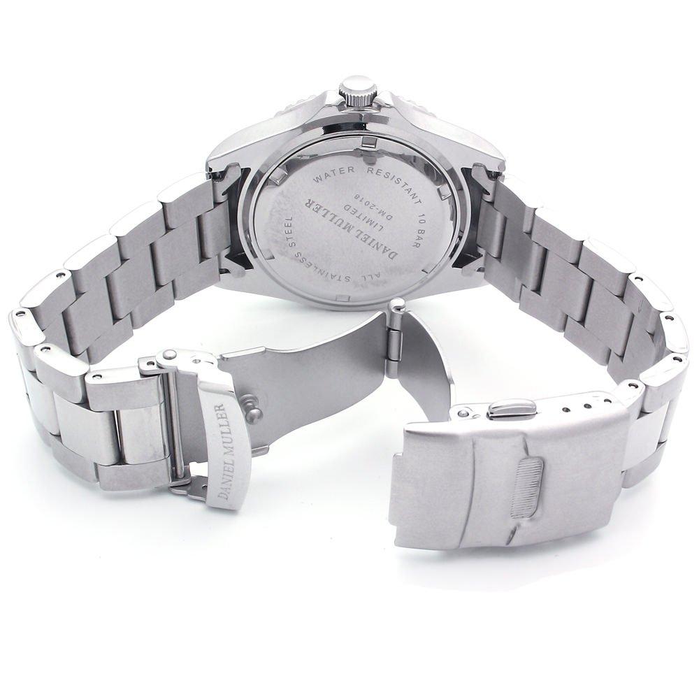 [Даниэль Мюллер] Часы DANIEL MULLER из нержавеющей стали, водонепроницаемые, 10 АТМ, дайверские часы DM-2018GN, зеленые