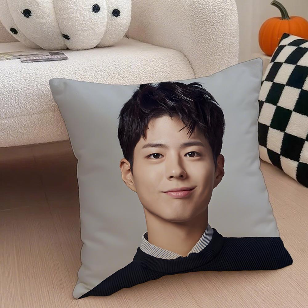 Charming Korean Handsome Actor PPark Bogum Cushion Cover Throw Pillow Cover Hidden Button Durable Polyester Chair Cushion