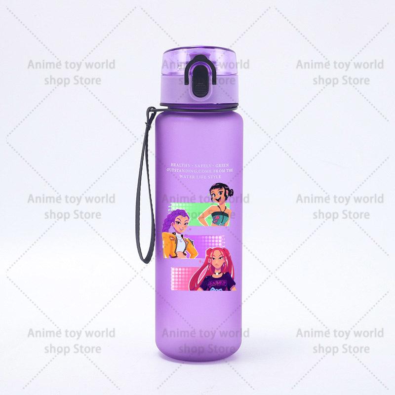 KPop Demons Hunters Large Capacity Sports Water Bottle Motivational Leak Proof Portable Reusable Cups Outdoor Travel Gym Jugs
