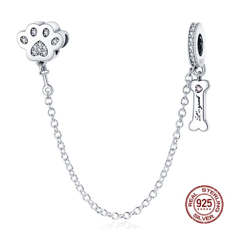 Цепочка безопасности из стерлингового серебра 925 пробы, новая, 100% стерлинговое серебро 925 пробы, цветочная защитная цепочка с молнией для оригинальных женщин