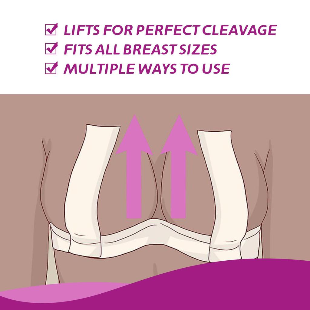 Jaysuing Невидимый тейп для подтяжки груди, 24 мм x 20 м - Тейп для лифтинга груди для Push Up и Подъема, Невидимый, Дышащий, Противоскользящий Body Tape для Всей Одежды