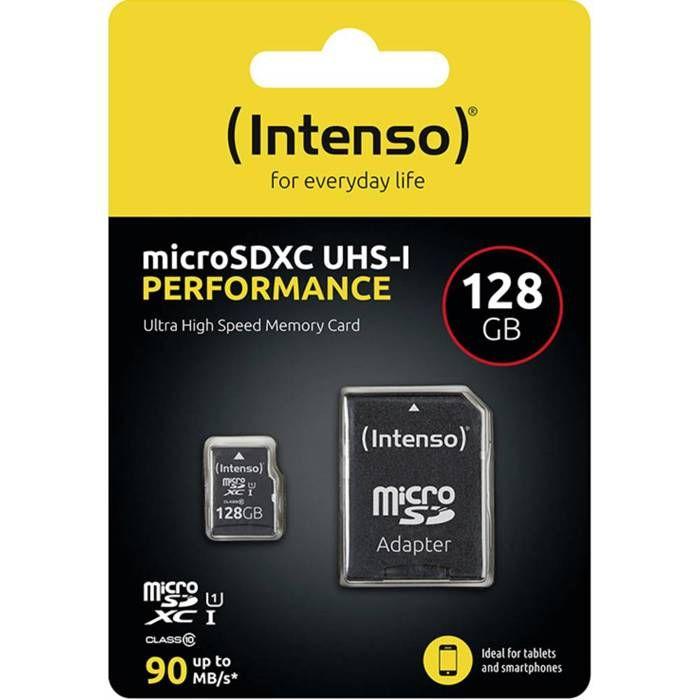 Intenso 128GB microSDXC Performance Carte microSD 128 GB Class 10 UHS-I étanche