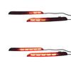 For Honda Civic Sedan 2022 LED Rear Fog Light Tail Bumper Light Sets Running Water Steering Lamp