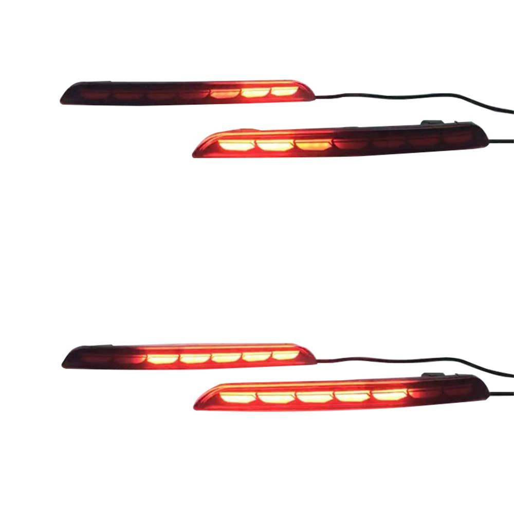For Honda Civic Sedan 2022 LED Rear Fog Light Tail Bumper Light Sets Running Water Steering Lamp
