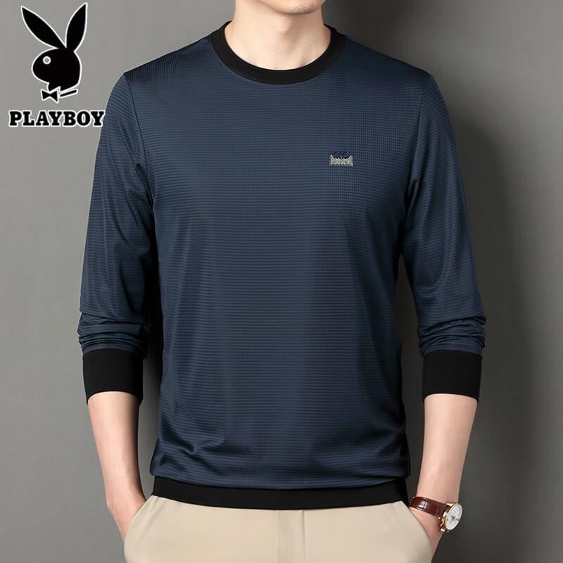 PLAYBOY Мужская свободная футболка с длинным рукавом