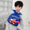 Eye-catching Cartoon Excavator Kid's Backpack Breathable And Soft Oxford Fabric For Young Children