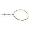 Rosary Beads Wood Zinc Alloy Portable Lightweight Handcrafted Attractive Lucky Rosary Beads Jewelry