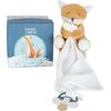 Doudou Et Compagnie -UNICEF PANTIN AVEC DOUDOU Attache-sucette – Renard - 12 Cm - Orange - Boite Cadeau- DC3786
