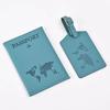 PU Leather Passport Cover Women Men Luggage Tags Passport Clip Set Travel ID Credit Card Passport Holder Case Wallet Purse Bags