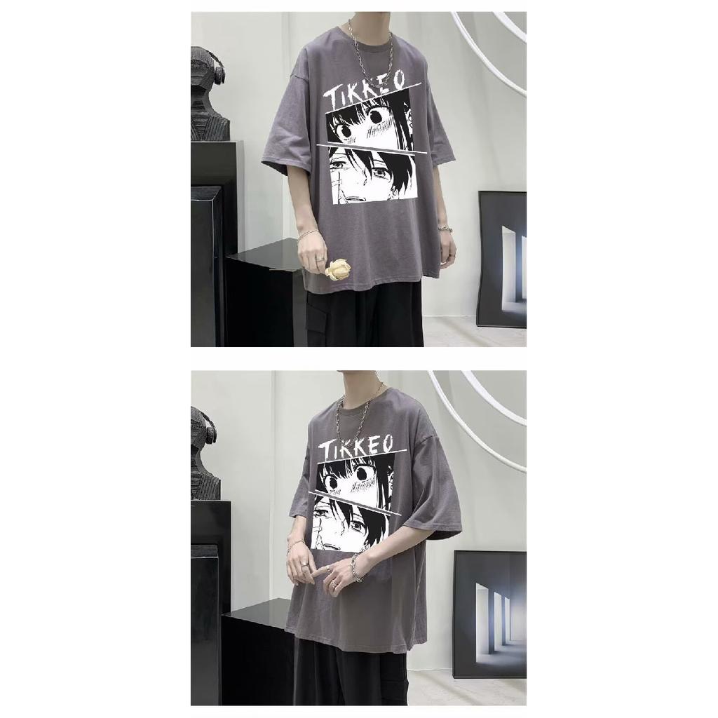 2024 Новая футболка с короткими рукавами для мужчин Ins Fashion Brand Европейский и американский стиль хип-хоп круглый вырез нижняя рубашка верхняя летняя