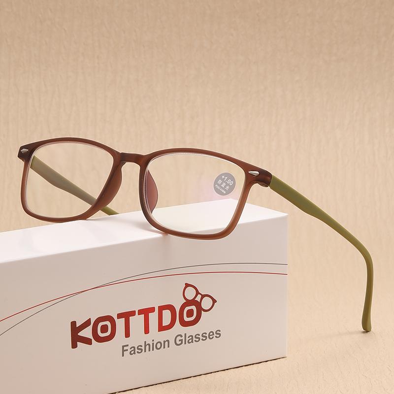 Square Anti-Blue Light Women Reading Glasses Men Plastic Computer Hyperopia Presbyopia Women Reading Eyeglasses +1.0 +1.5 +2.0