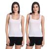 Women's Regular Fit Sleeveless Cotton Camisole Slip Spaghetti Combo Pack of 2