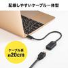 Sanwa Supply USB to HDMI Conversion Adapter Type-C (4K/30Hz) AD-ALCHD02
