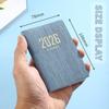 With Calendar 2026 Agenda Book A7 Notebooks Portable To Do List English Notepad  Students