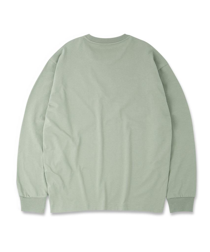 DOLPHIN WAVE APPAREL [2 шт.] Футболка с длинным рукавом с логотипом-аркой дельфина Белый Светло-хаки