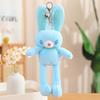Internet Celebrity Pull Ear Rabbit Pendant Pull Rabbit Keychain Plush Doll Schoolbag Pendant Dopamine Bunny Toy