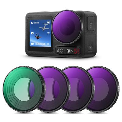 Набор фильтров Concept для DJI Osmo Action PRO Фильтр ND Нейтральный фильтр Фильтр CPL Поляризационный фильтр Защита объектива Оптическое стекло AGC Высокий