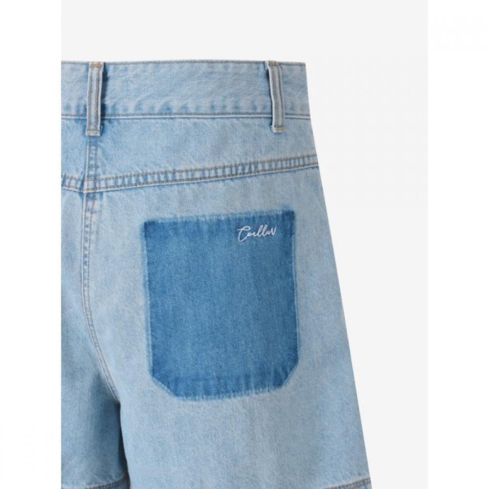 Cc Collect Semi A Line Denim Shorts c252psA452