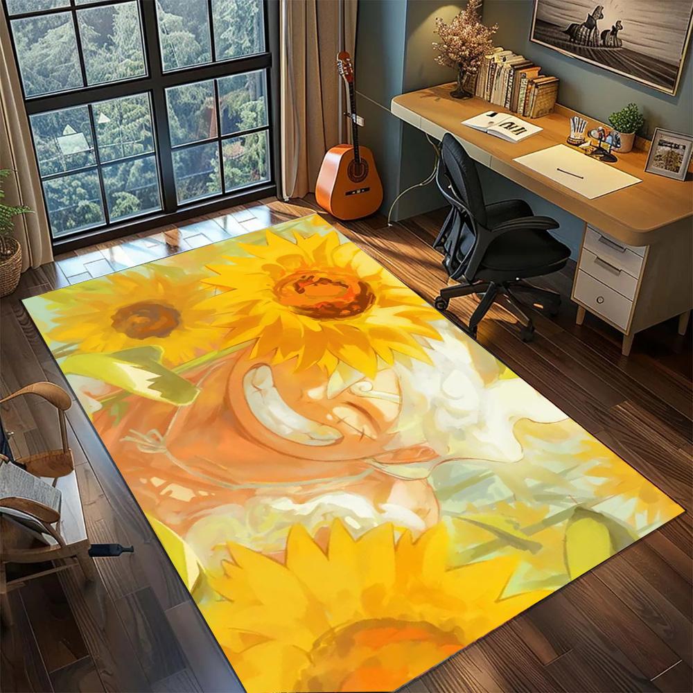 Luffy Non Slip Fashion Home Floor Mat, Large Area Washable Carpet Rug Gamer Bedroom Decor.-TING