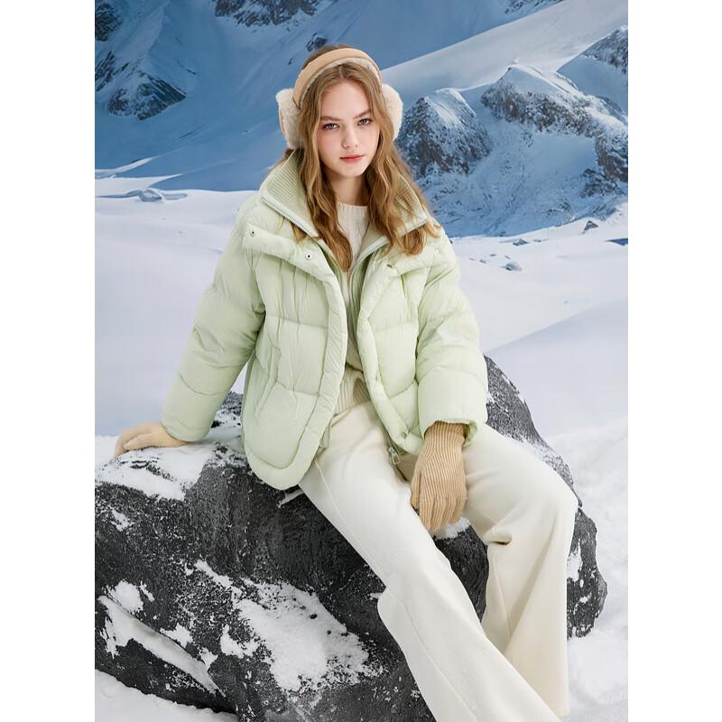 Sancai Duxing Women's Short Loose Puffer Down Jacket