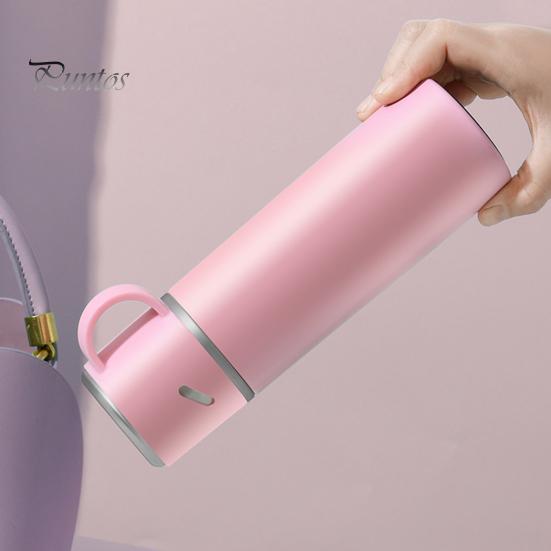 Портативная бутылка для воды из нержавеющей стали, герметичная двухслойная чашка с вакуумной изоляцией, большая емкость, пищевая посуда для напитков, модная автомобильная кружка для воды