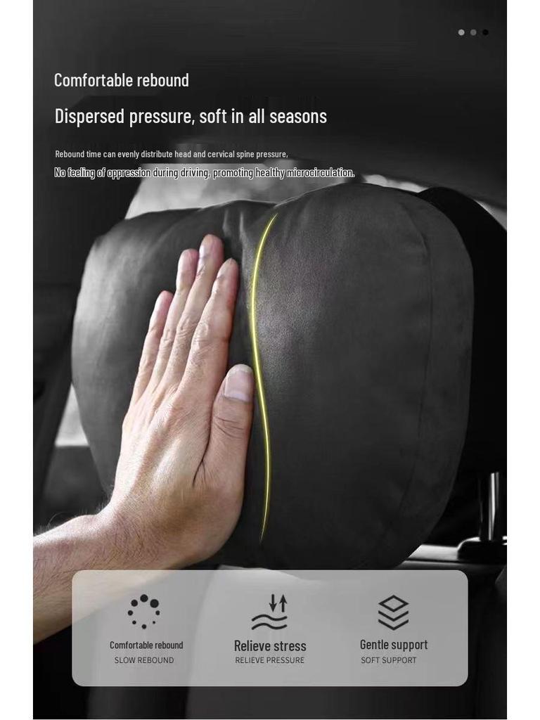 S-Class Maybach Universal All-Season Car Headrest Pair: Sport Seat Neck Protection