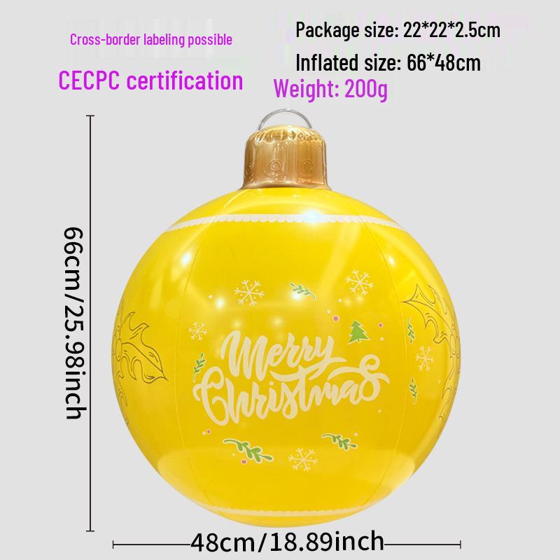 Новый надувной рождественский шар для украшения двора на открытом воздухе и для украшения вечеринки
