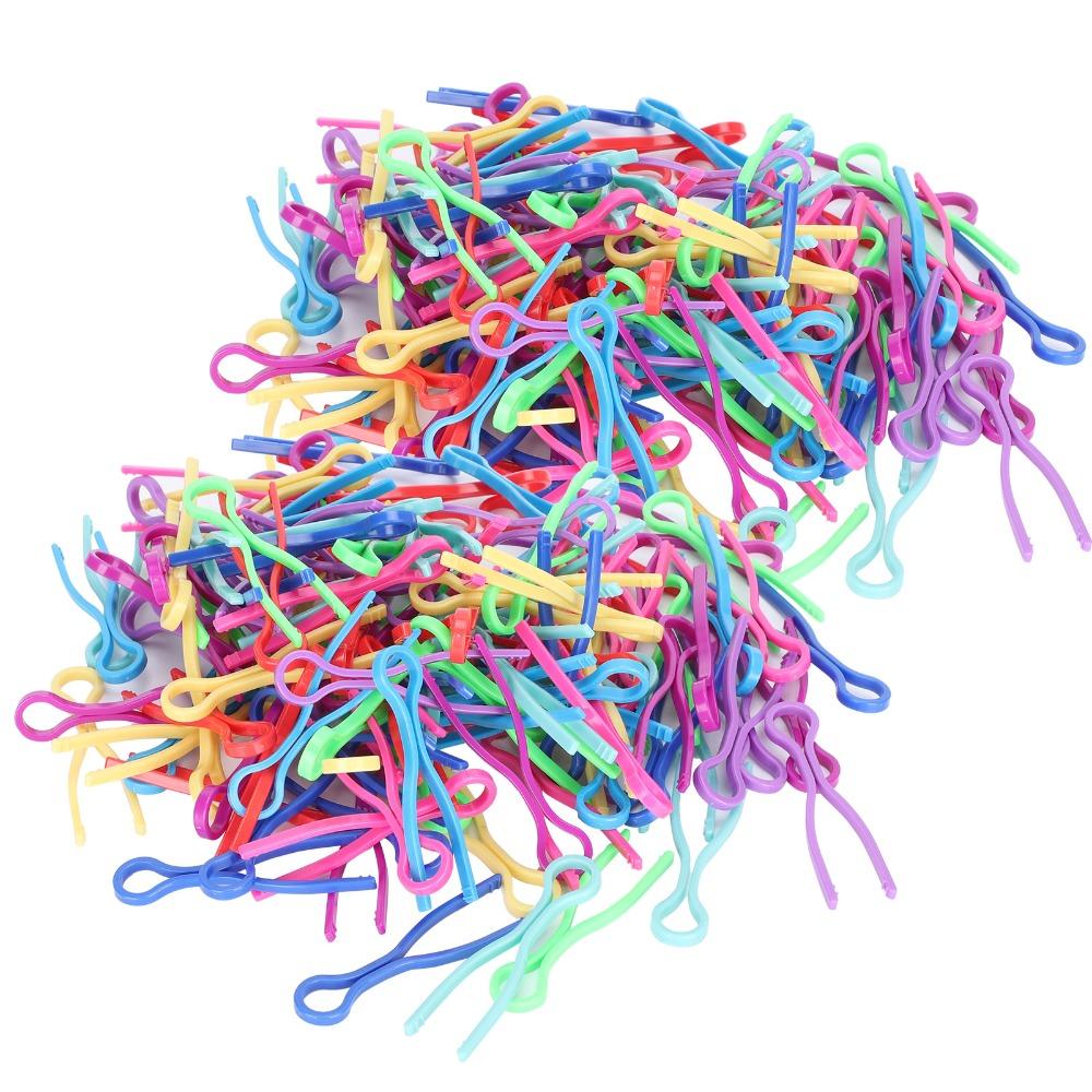 120pcs Plastic Clip Bobbin Thread Holders Colorful Bobbin Clips Sewing Machine Accessories