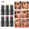 QIC Highlight Bright Shadow Stubblow Stereo Face Bottom Cream Lie Silkworm Blush Румяна для макияжа
