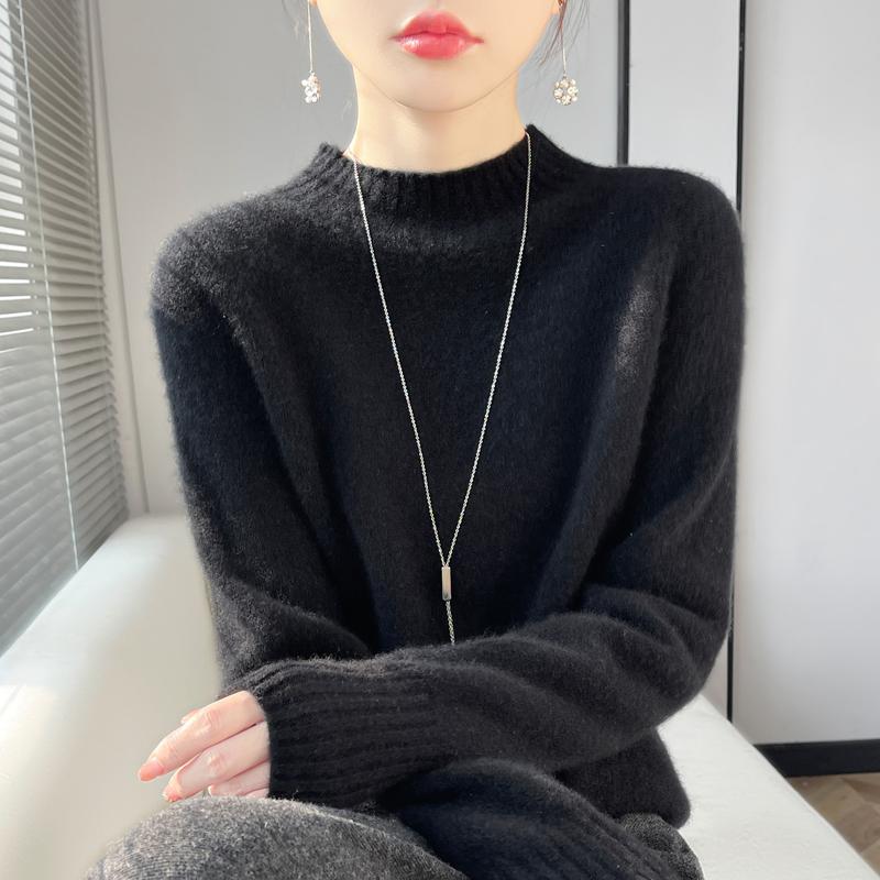 Женский кашемировый свитер Qinghe кашемир 30% кашемир 70% шерсть осенне-зимний пуловер теплый и модный