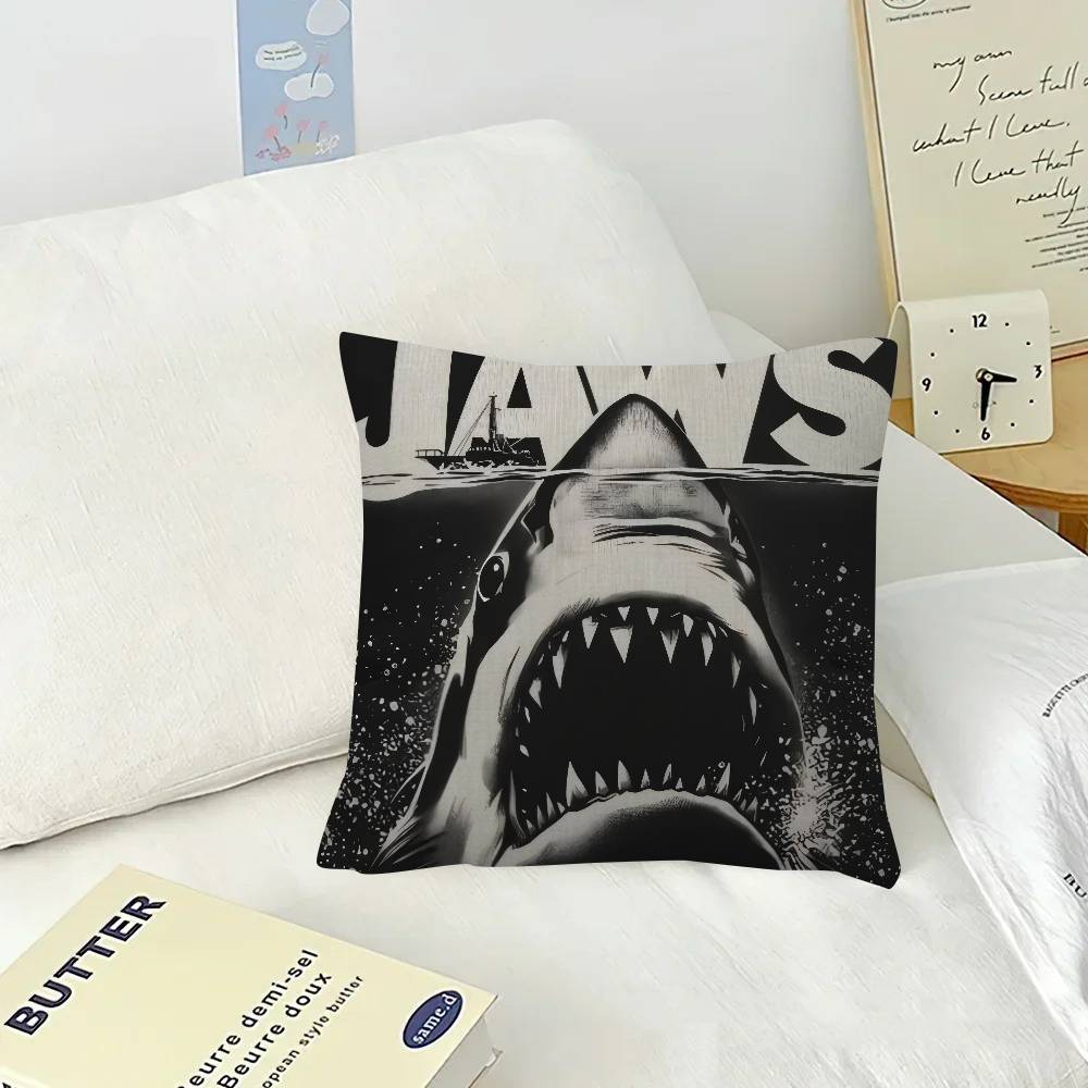 Classic Movie JJaws Decorative Room Aesthetics Pillow Case Home Decor Bedroom Sofa Bed Couch Pillow Cover x