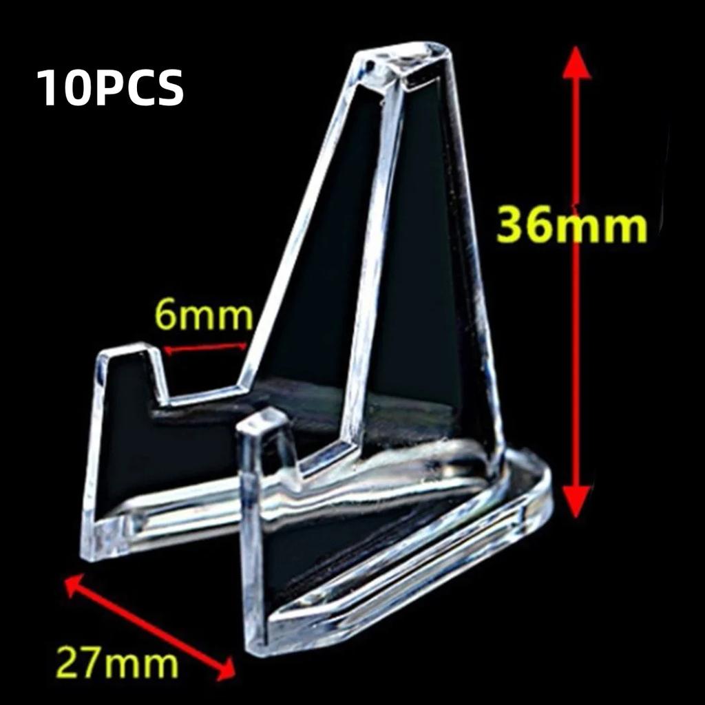 5/10/20Pcs Coin Display Easel Holder Acrylic Stands Small Rack For Display Collection Capsule Challenge Coin Medal Frame Photo