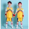 Kids Basketball Jersey Set Short Sleeve Mock Two Piece Training Game Uniforms