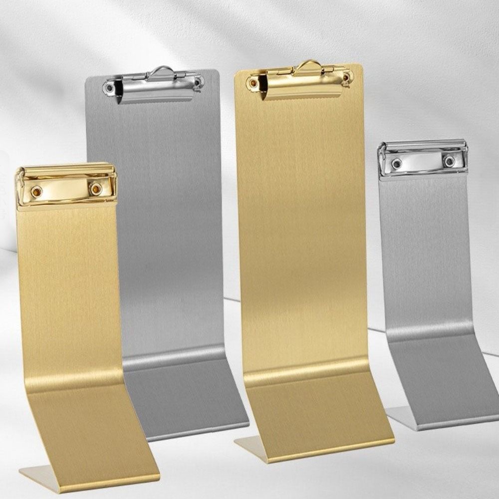 Metal Hard Plate Document Typing Paper Stand Vertical Design Receipt Holders Restaurant Use
