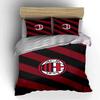 AC Milan Logo Bedding Set Bedding set (1 duvet cover, 2 pillowcases, duvet not included)