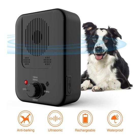 Устройство против лая Ультразвуковой контроллер лая собаки с 3 режимами Перезаряжаемая собака