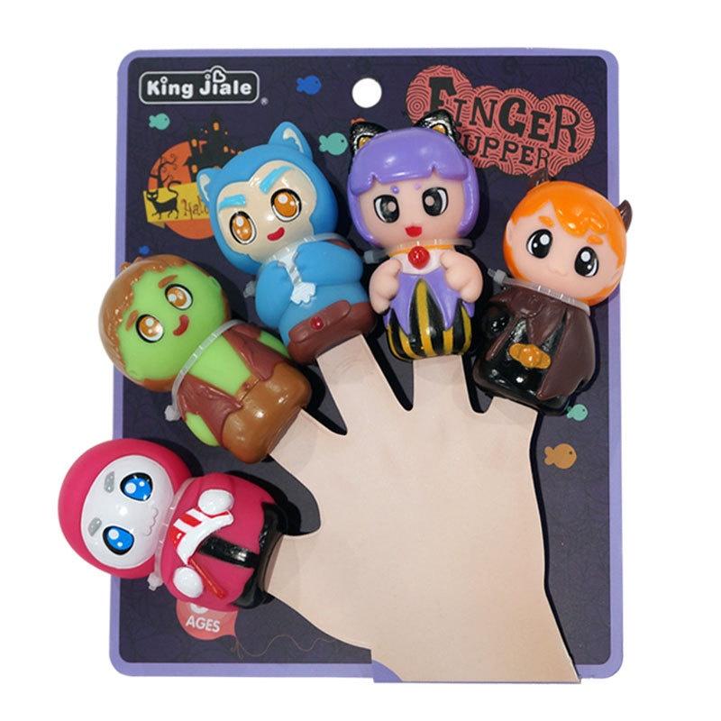 Soft Pvc Animal Finger Puppets For Early Education And Family Fun Halloween Pumpkin Monster