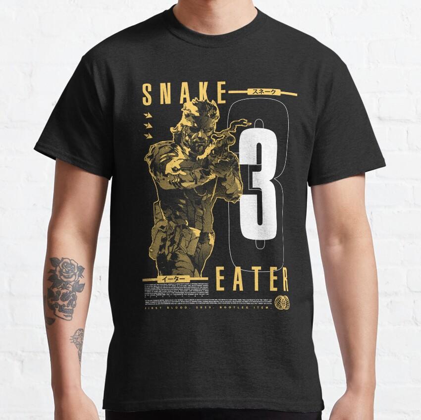 Новая классика Metal Gear SOLID 2: SONS OF LIBERTY Kojima Делает Мужскую Хлопковую Футболку с Круглым Вырезом и Игрой «Охота на Лиса Солида Снейка»