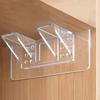 10-20PCS Triangular Bracket Wardrobe Partition Bracket No Drilling No Marking Adhesive Layered Bracket Holder Strong Adhesive