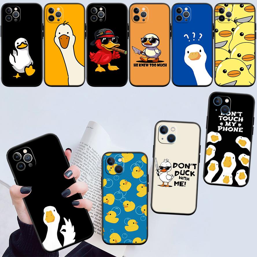 DUCK Cartoon Phone Case for Motorola Moto Edge 60 60s 70 G86 G56 G54 E14 G04S G45 G54 G64 S30 S50 X30 X40 X50 Ultra Pro Power