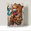 New School Tattoo Fluffy Soft Blankets Characters Funny Blanket Throw Decorative Sofa Blanket Oversized 200x300 Luxury Bedding