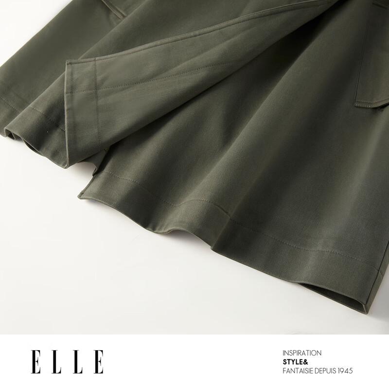 ELLE Французский свободный тренч средней длины
