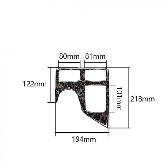 Carbon Fiber Center Console Panel Trim for Benz W166 GLE-Class 2015-
